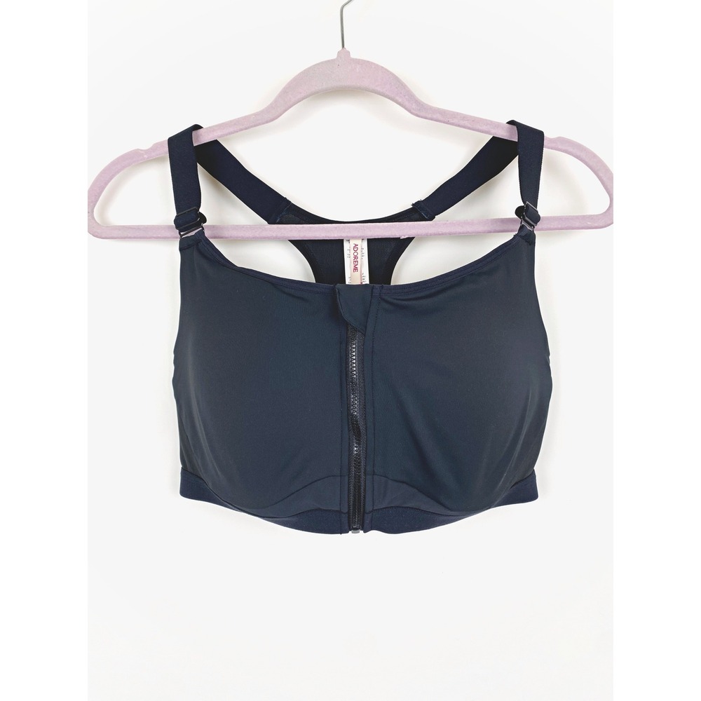 Adore Me Laticia Front Zip High Impact Racerback Sports Bra 34DDD